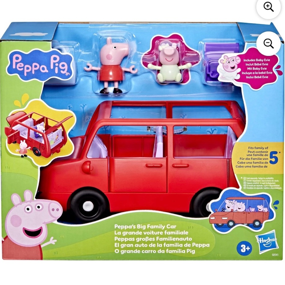 Peppa Pig Red Family Van Playset with Figures